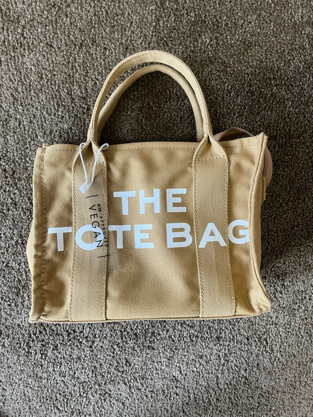 THE TOTE BAG Small Shoulder Tote in Tan